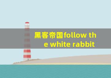 黑客帝国follow the white rabbit